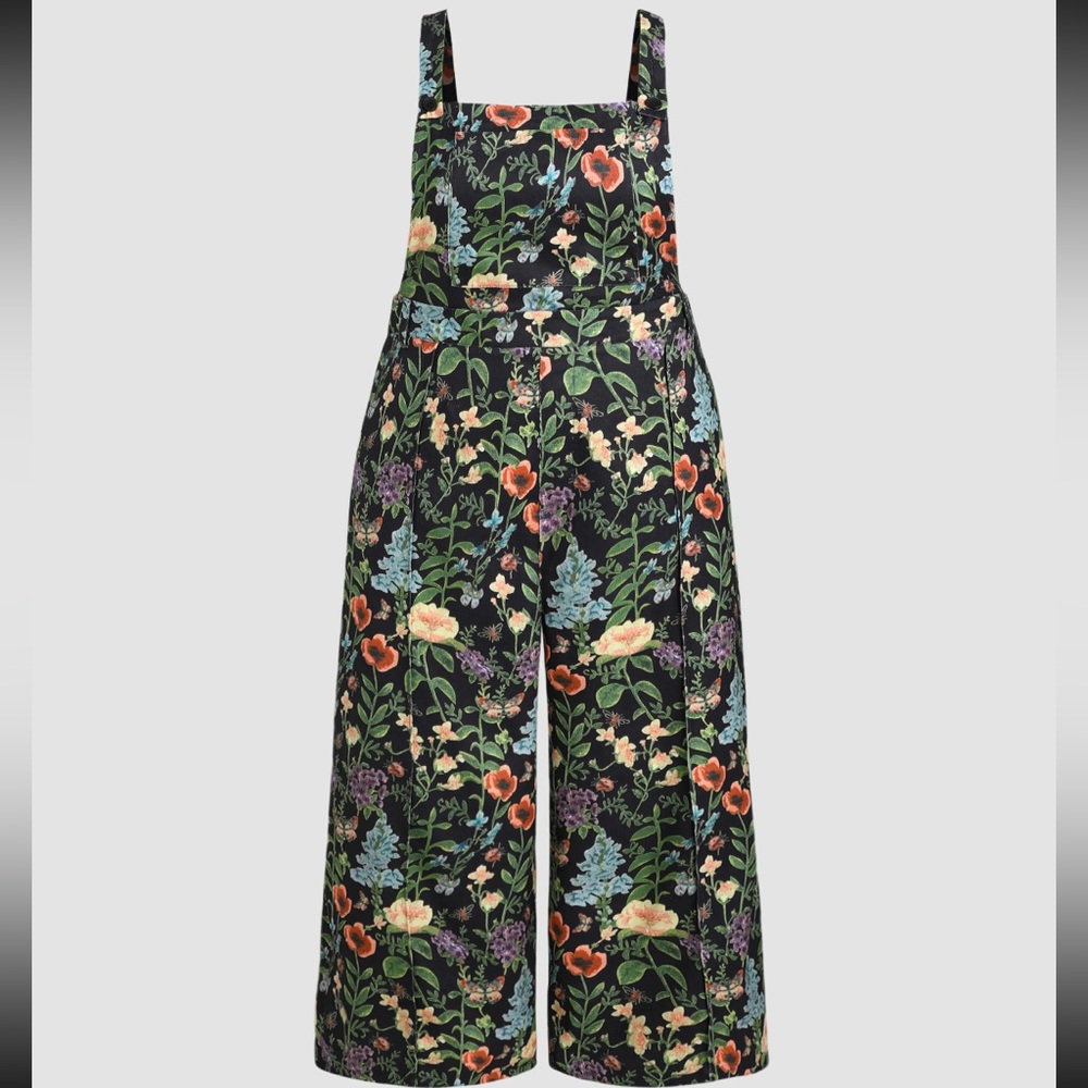 CIDER Floral Overalls. 1XL. ⭐️NWT⭐️